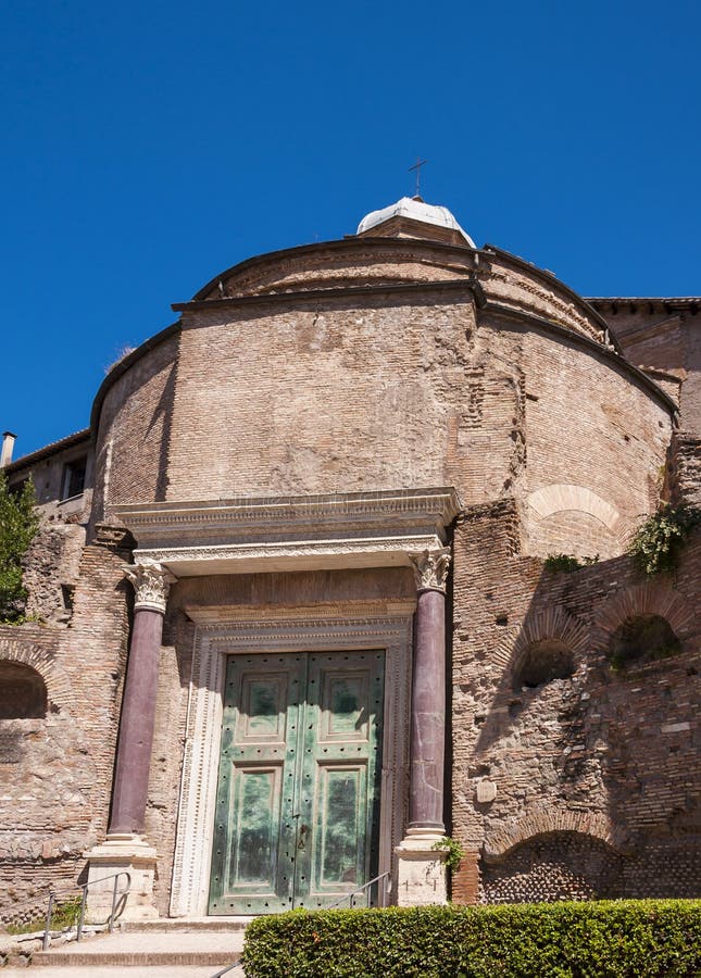 Temple of Romulus stock photo Temple of Romulus stock photo