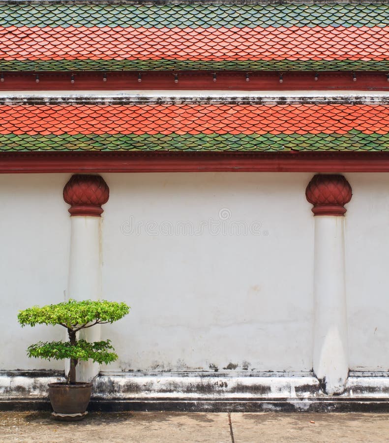 Temple's wall stock photo. Image of tile, building, roof 19467214