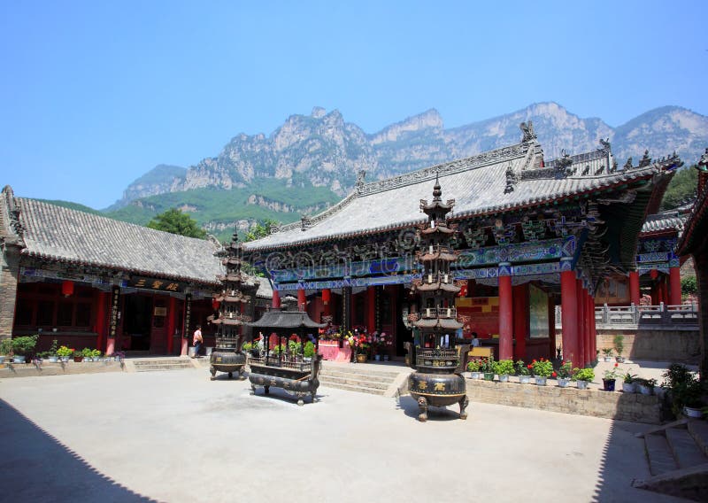 A temple in Yun-Tai Mountain