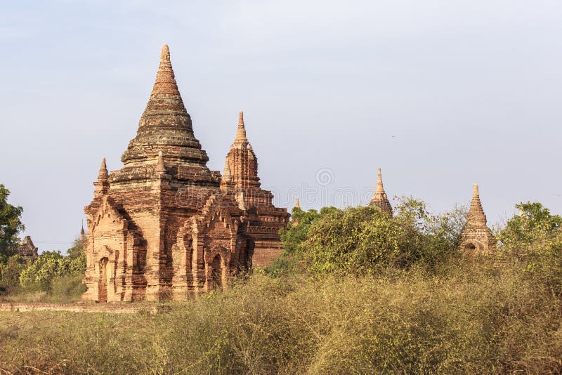 Templele din Bagan Myanmar stock photo