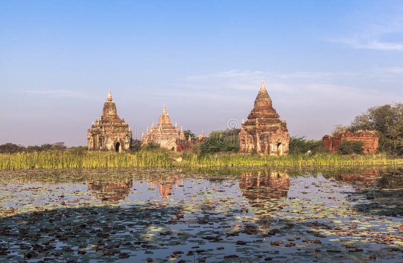 Templele din Bagan Myanmar royalty free stock photo