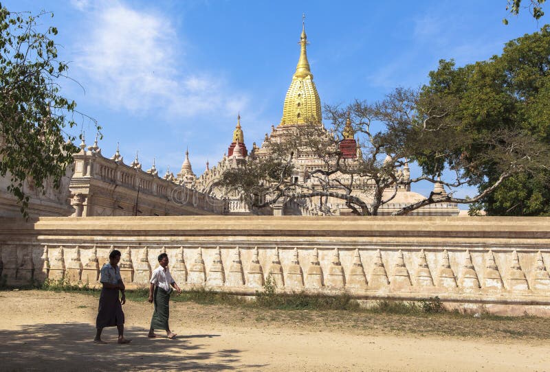 Templele din Bagan Myanmar stock photos