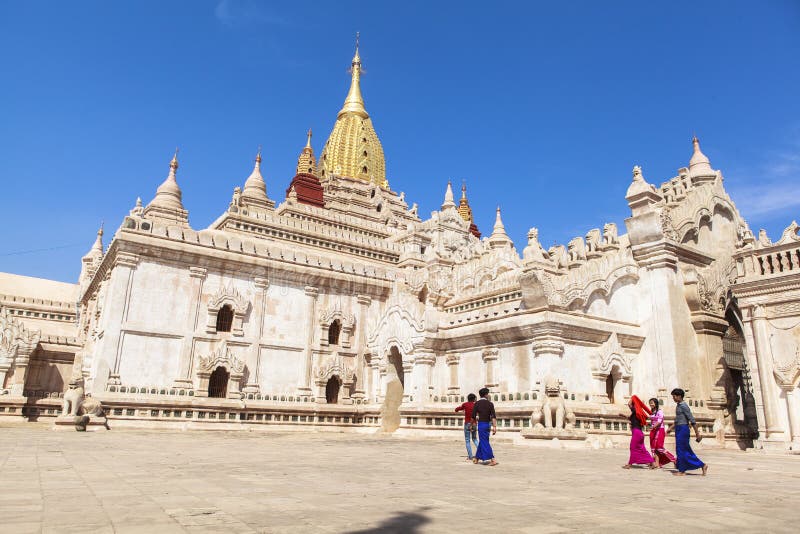 Templele din Bagan Myanmar stock photos