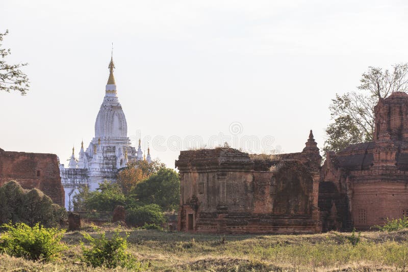 Templele din Bagan Myanmar royalty free stock images