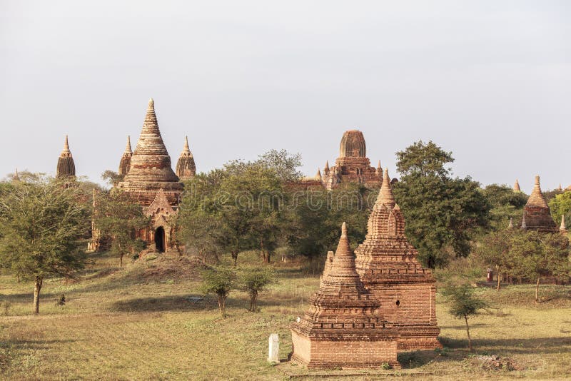 Templele din Bagan Myanmar royalty free stock images