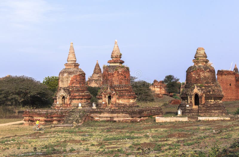 Templele din Bagan Myanmar royalty free stock images