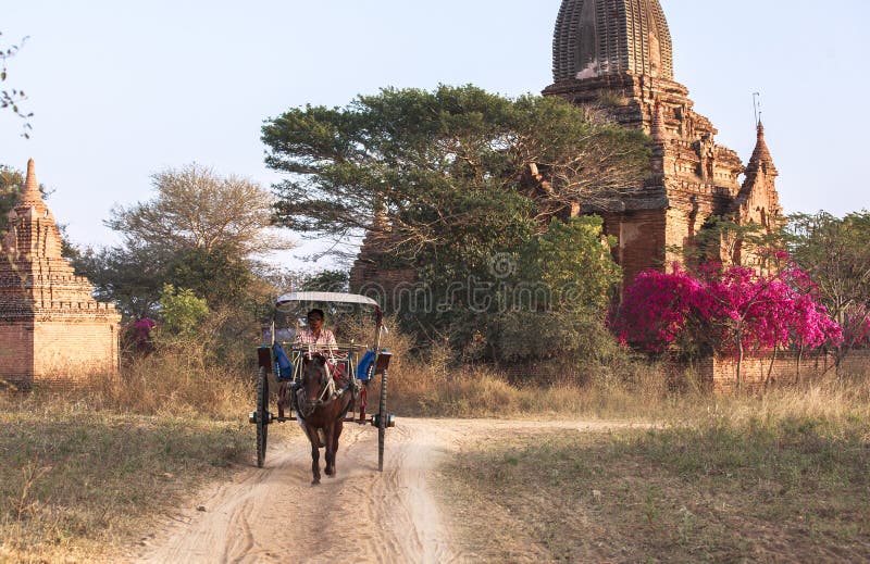 Templele din Bagan Myanmar royalty free stock photo