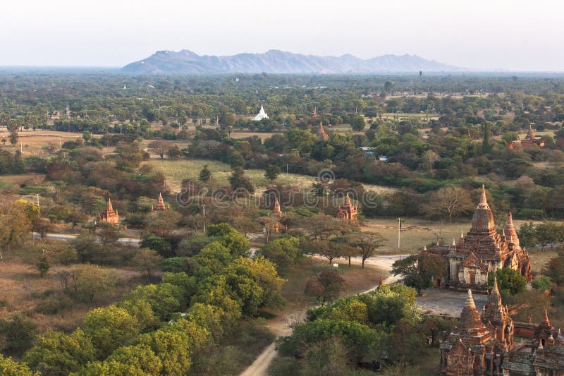Templele din Bagan Myanmar stock photo