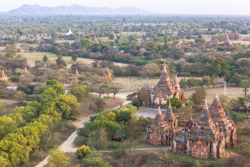 Templele din Bagan Myanmar royalty free stock image
