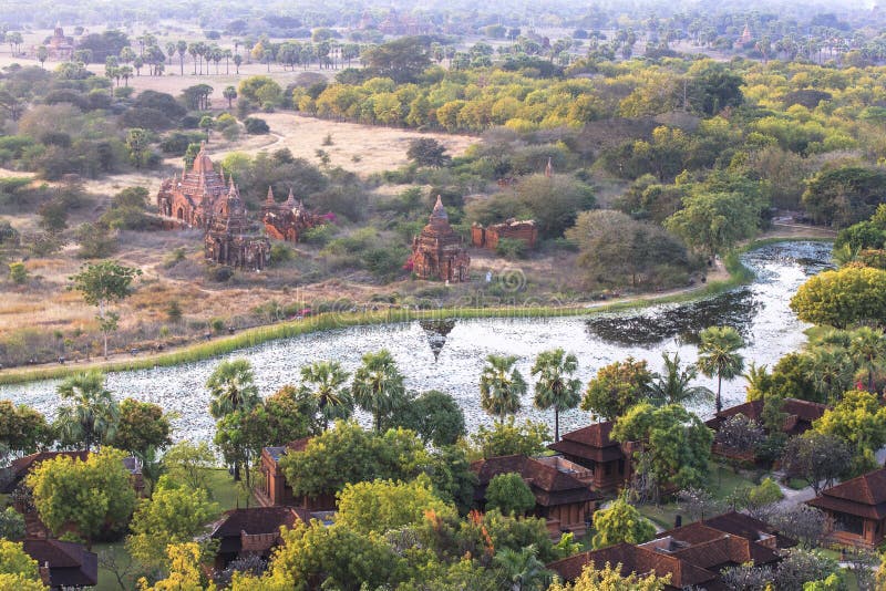 Templele din Bagan Myanmar royalty free stock images