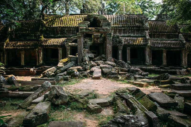 Temples Angkor Wat in Cambodia, ta Prohm, Siem Reap stock images Temples Angkor Wat in Cambodia, ta Prohm, Siem Reap stock images