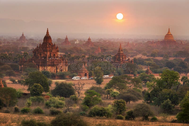 The Temples of Bagan (Pagan), Mandalay, Myanmar, Burma royalty free stock photos The Temples of Bagan (Pagan), Mandalay, Myanmar, Burma royalty free stock photos