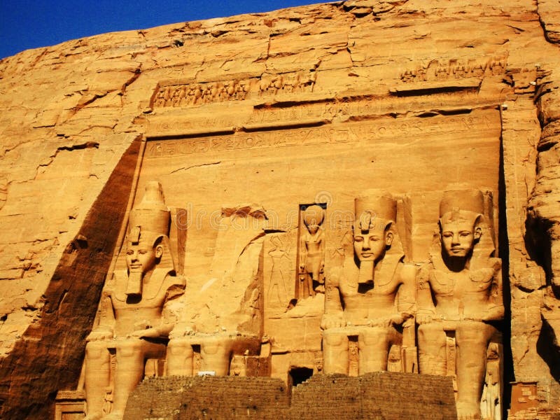 Templo de Abu Simbel imágenes de archivo libres de regalías