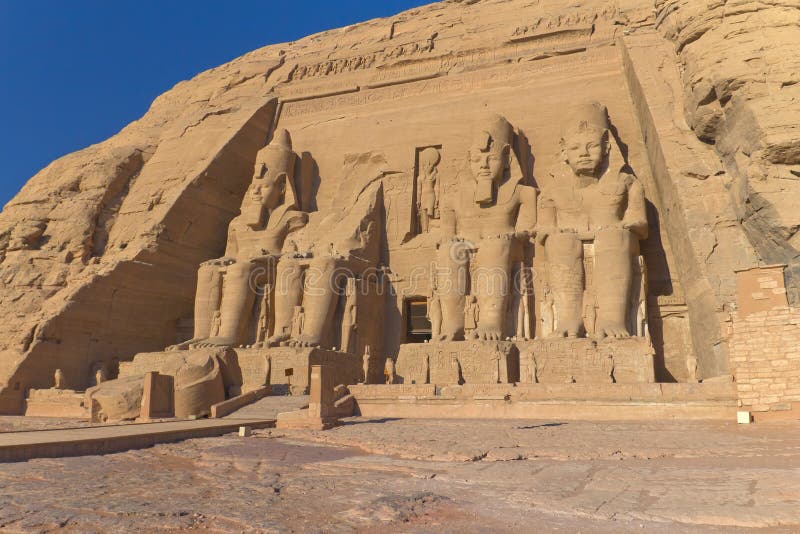 Templo de Abu Simbel no Egito imagem de stock royalty free