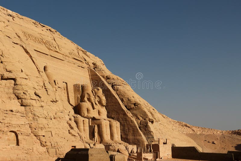 Templo de Abu Simbel en Egipto imágenes de archivo libres de regalías Templo de Abu Simbel en Egipto imágenes de archivo libres de regalías