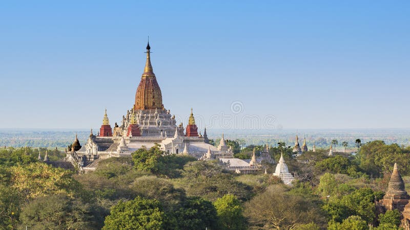Templo de Ananda, Bagan foto de archivo Templo de Ananda, Bagan foto de archivo