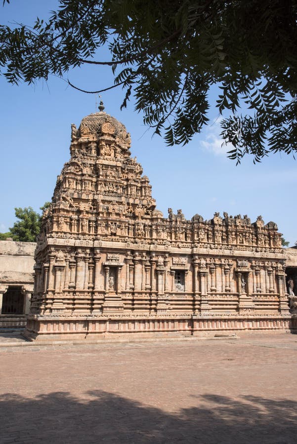 Templo de Brihadishvara um local conhecido como os grandes templos vivos de Chola, Thanjavur do patrimônio mundial do UNESCO, Tam fotografia de stock royalty free Templo de Brihadishvara um local conhecido como os grandes templos vivos de Chola, Thanjavur do patrimônio mundial do UNESCO, Tam fotografia de stock royalty free