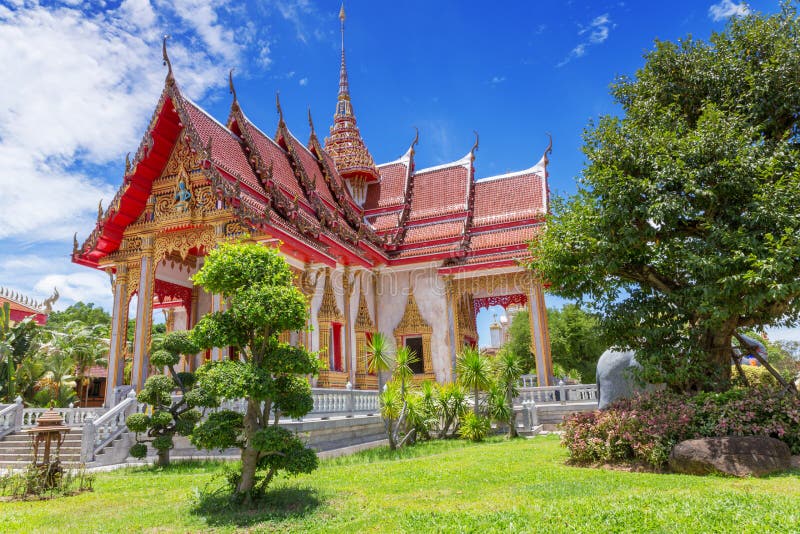 Templo de Chalong, Phuket, Tailândia fotografia de stock royalty free Templo de Chalong, Phuket, Tailândia fotografia de stock royalty free