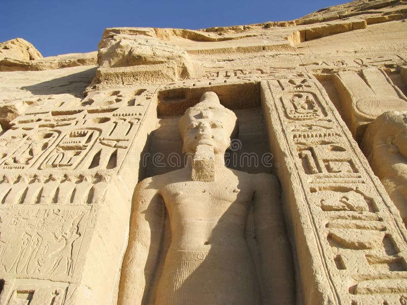 Templo de Hathor en Abu Simbel foto de archivo libre de regalías Templo de Hathor en Abu Simbel foto de archivo libre de regalías
