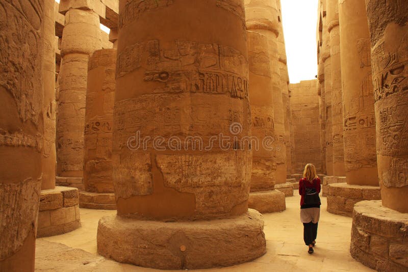 Templo de Karnak en Luxor, Egipto imagen de archivo libre de regalías Templo de Karnak en Luxor, Egipto imagen de archivo libre de regalías