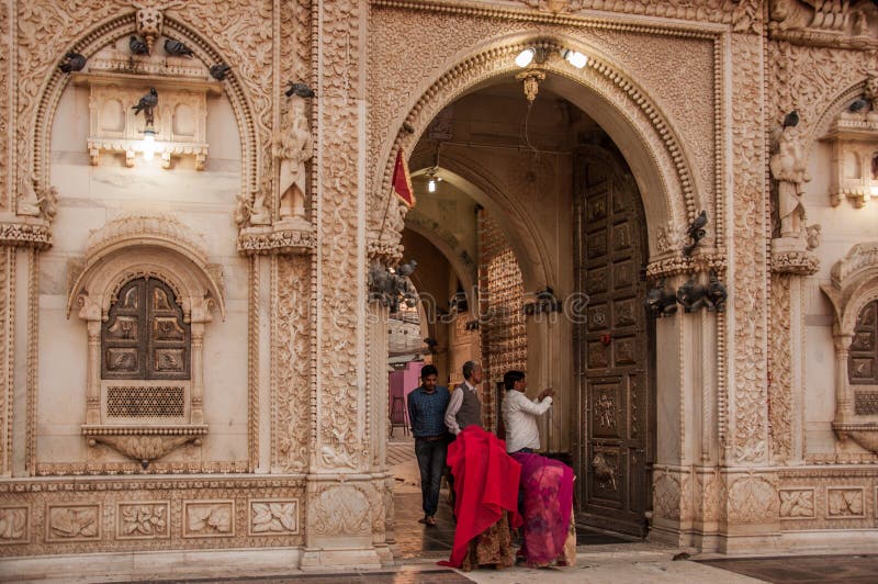 Templo de Karni Mata fotos de archivo Templo de Karni Mata fotos de archivo
