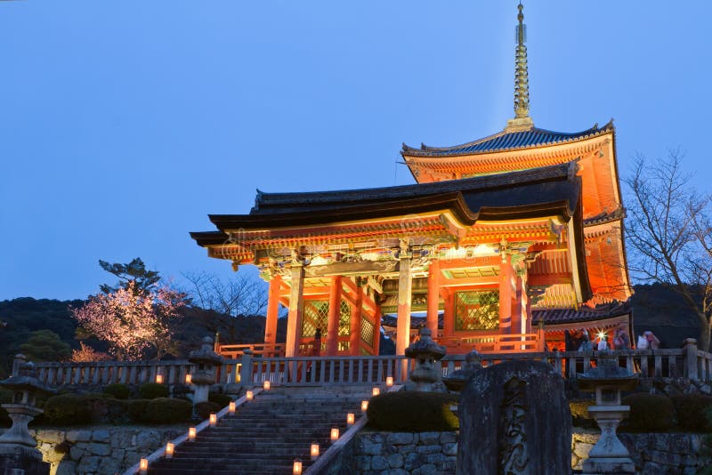 Templo de Kiyomizu imagem de stock Templo de Kiyomizu imagem de stock