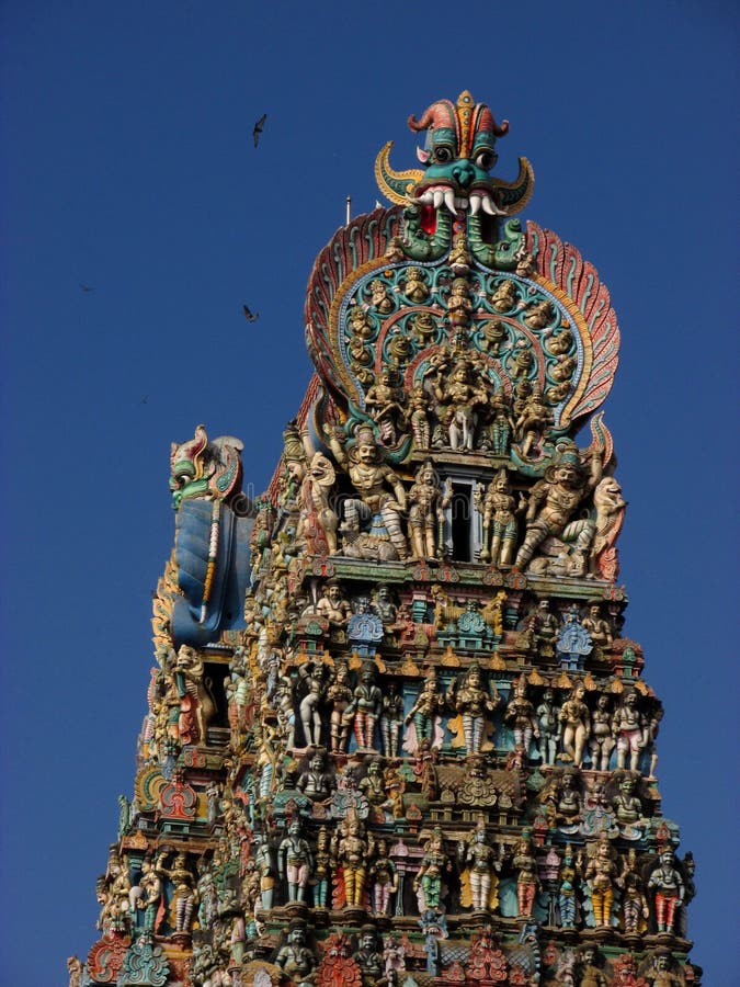 Templo de Madurai Meenakshi en la India fotografía de archivo libre de regalías Templo de Madurai Meenakshi en la India fotografía de archivo libre de regalías