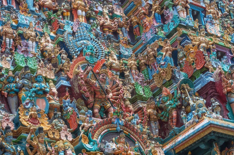 Templo de Meenakshi em Madurai, Índia fotos de stock Templo de Meenakshi em Madurai, Índia fotos de stock