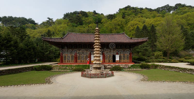 Pohyonsa Buddhist Temple (1024 AD), DPRK (North Korea). Pohyonsa Buddhist Temple (1024 AD), DPRK (North Korea)