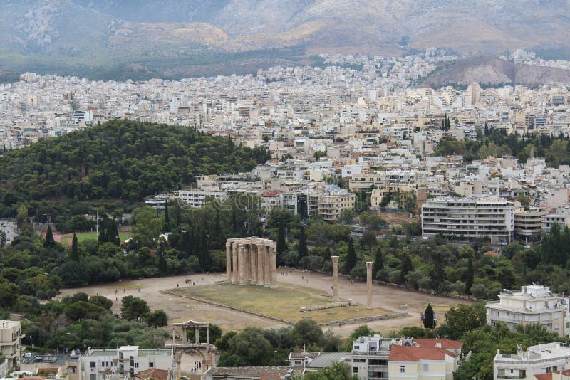 Templo de Zeus imagens de stock Templo de Zeus imagens de stock