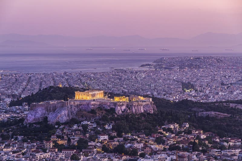 Templo do Parthenon no Acropolis foto de stock Templo do Parthenon no Acropolis foto de stock
