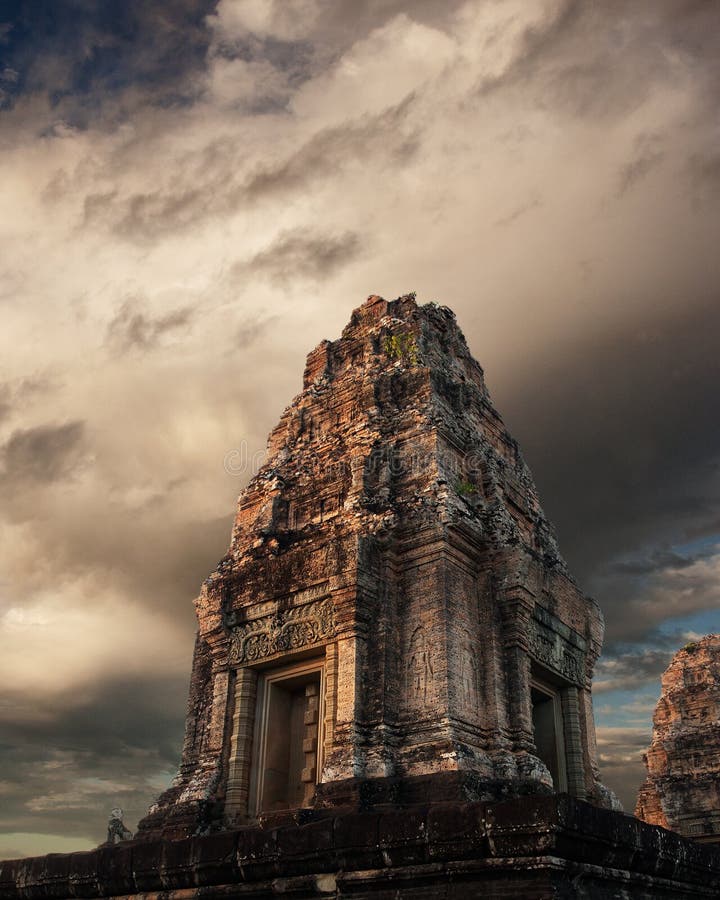 Preah Rup is the ruins of the temple of Khmer King Rajendravarman dedicated in 861 AD at Angkor Cambodia. Preah Rup is the ruins of the temple of Khmer King Rajendravarman dedicated in 861 AD at Angkor Cambodia.