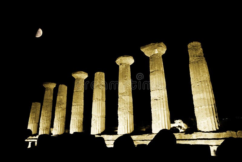 Templo Doric de Heracles em Agrigento