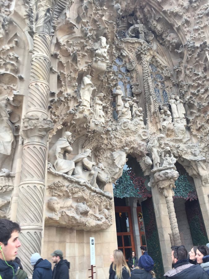Templo expiatório do ` santamente da família, Sagrada FamÃlia do ` de Sagrada Familia, local arqueológico, história antiga, galin imagens de stock Templo expiatório do ` santamente da família, Sagrada FamÃlia do ` de Sagrada Familia, local arqueológico, história antiga, galin imagens de stock