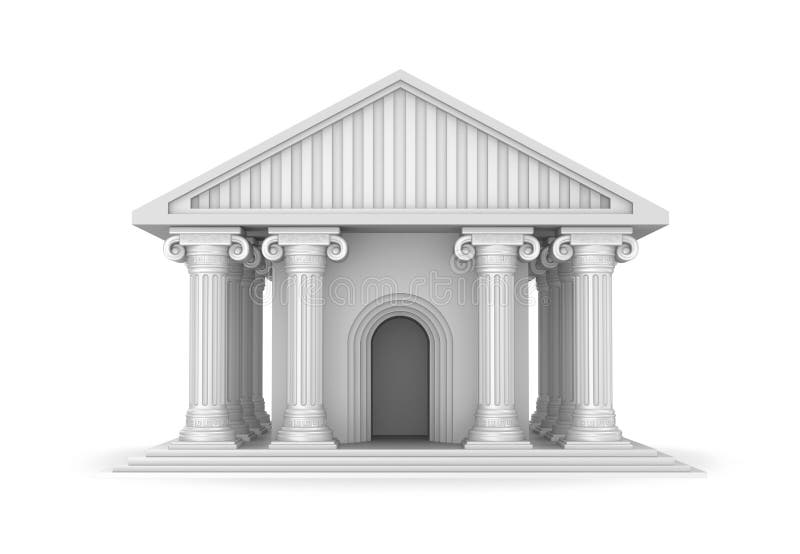 Templo grego antigo clássico ilustração royalty free Templo grego antigo clássico ilustração royalty free