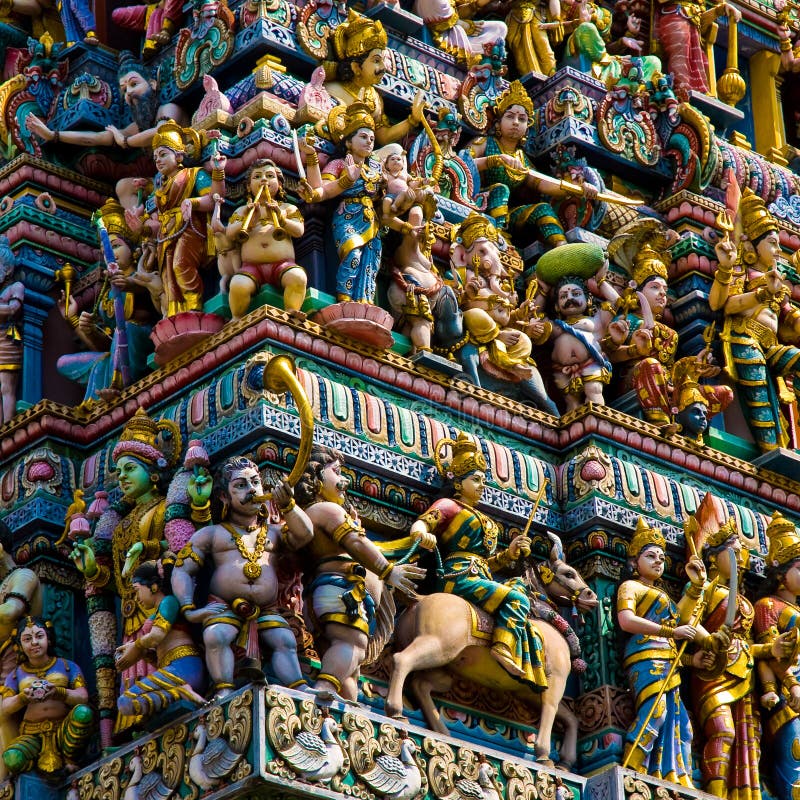 Templo Hindu em singapore foto de stock Templo Hindu em singapore foto de stock
