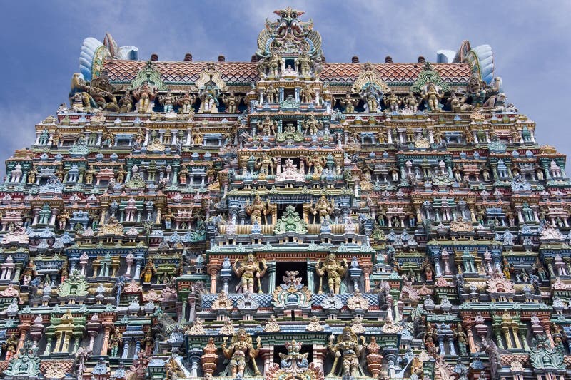 Templo hindú de Minakshi Sundareshvara - la India imagen de archivo libre de regalías Templo hindú de Minakshi Sundareshvara - la India imagen de archivo libre de regalías