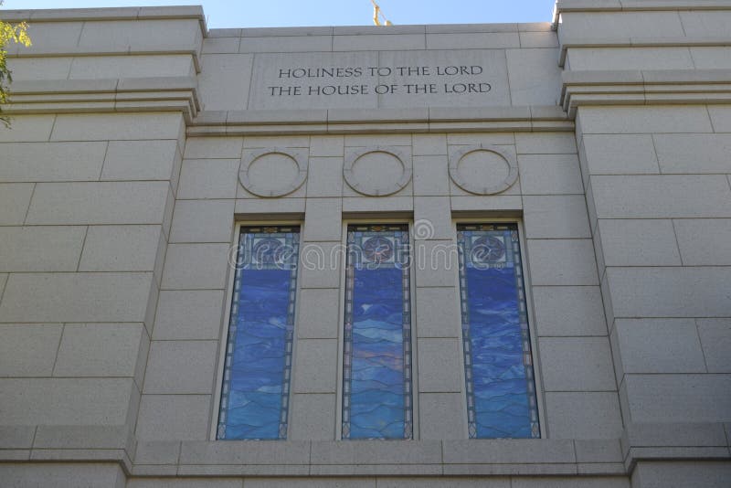 Templo Omaha Nebraska De Los Cuarteles De Invierno Foto de archivo