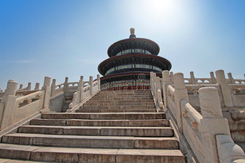 Templul cerului stock photography