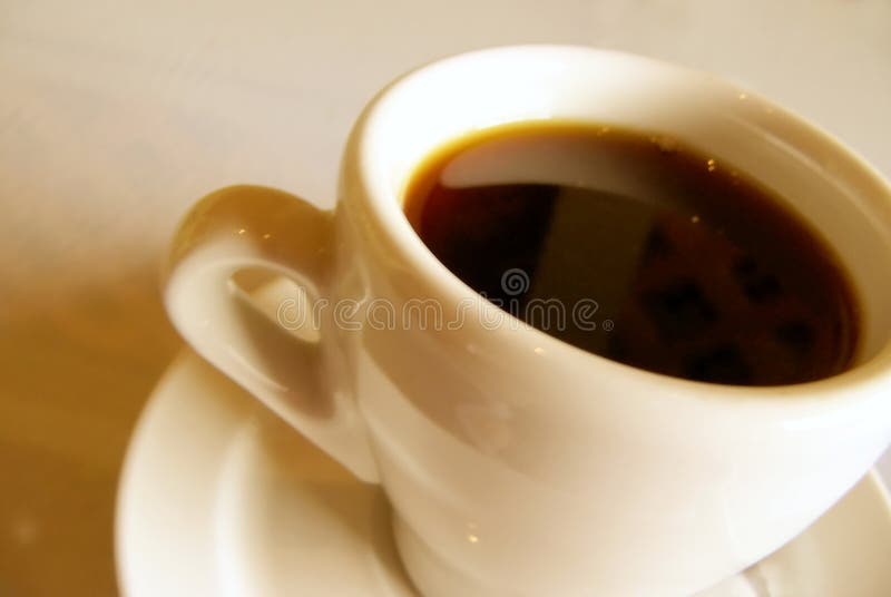 Coffee cup with coffee with shallow dof. Coffee cup with coffee with shallow dof