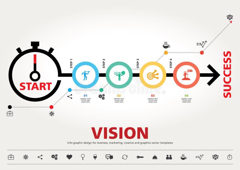 Tempo per successo, progettazione grafica di informazioni moderne del modello illustrazione vettoriale Tempo per successo, progettazione grafica di informazioni moderne del modello illustrazione vettoriale