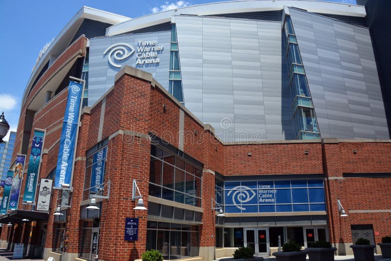 Tempo Warner Cable Arena imagem de stock royalty free Tempo Warner Cable Arena imagem de stock royalty free