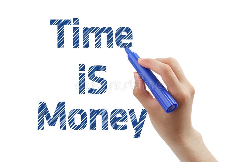 Tempo é dinheiro imagens de stock royalty free