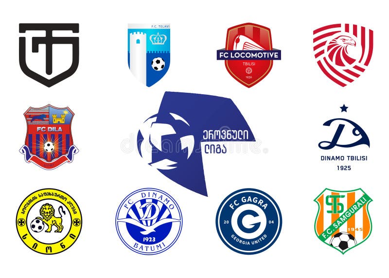 Liga I season 2022, 2023, Romanian association football clubs, Romania, CFR  Cluj, FCSB, FC Hermannstadt, FC Arges Pitesti, Sepsi OSK, CS Universitatea  Craiova, FC Botosani, Kyiv,Ukr - July 24, 2022 Stock Vector