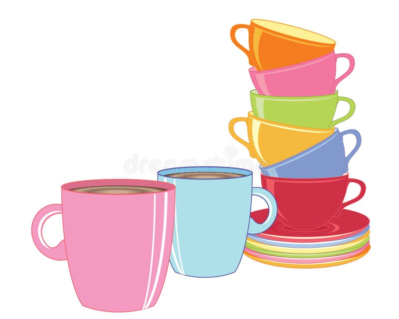 Temps de café illustration de vecteur Temps de café illustration de vecteur
