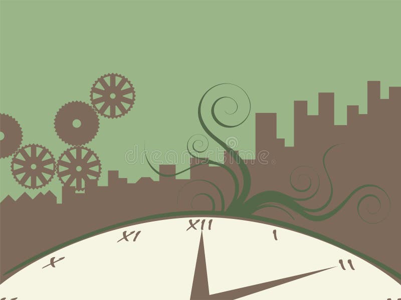 Temps urbain illustration libre de droits Temps urbain illustration libre de droits