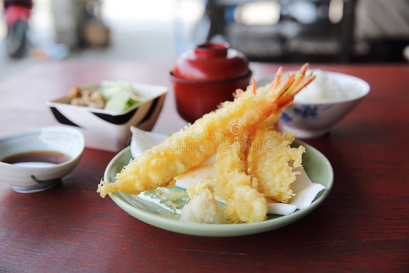 Tempura Fried Shrimp Japanese Style Stock Photo Image of japanese