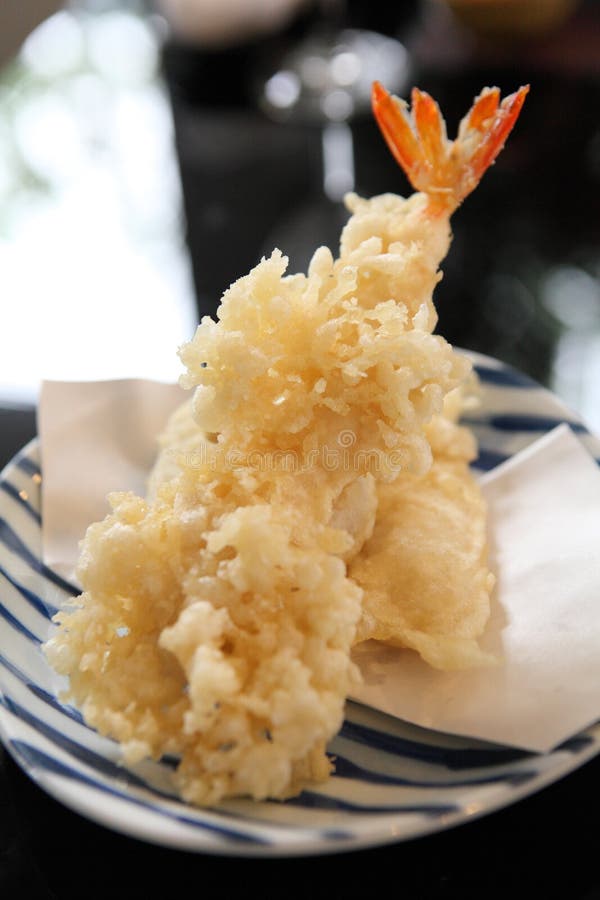 Tempura Fried Shrimp Japanese Style Stock Image - Image of delicious