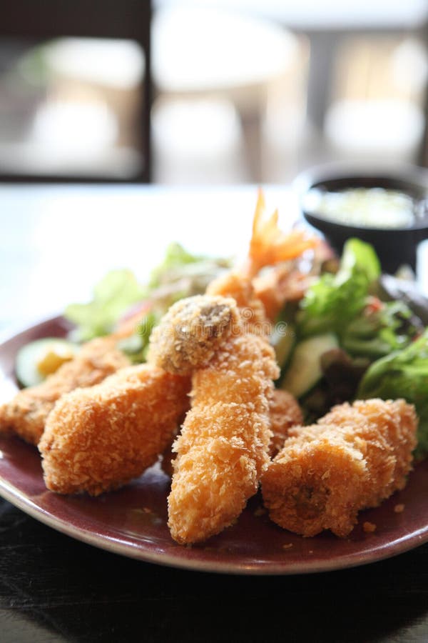 Tempura Fried Shrimp Japanese Style Stock Photo - Image of delicious