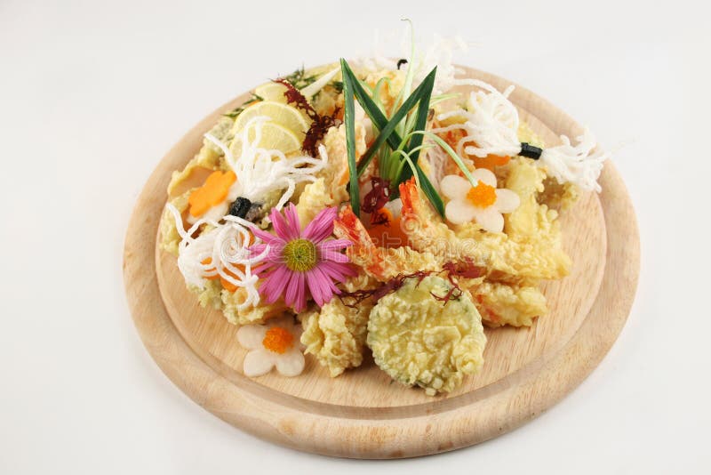 Tempura set stock photo. Image of pepper, eating, plate 45911382